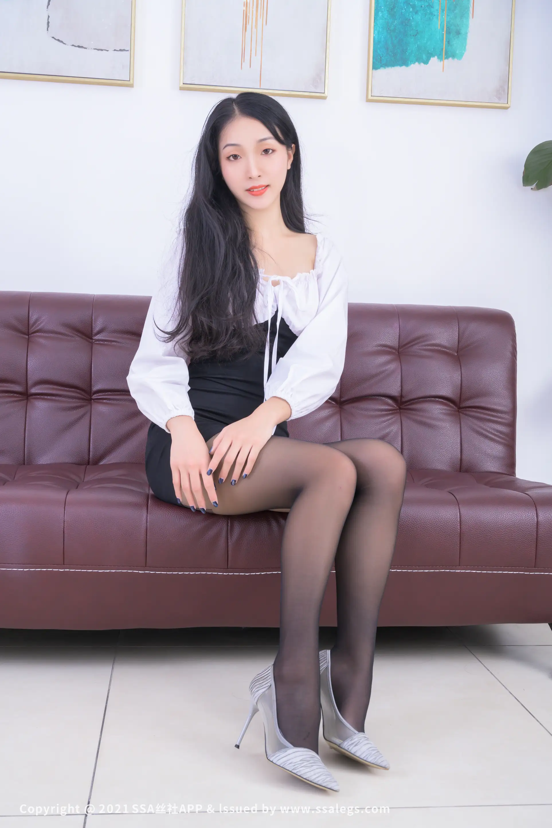 [Mzsock] NO.718 Model Amateur’s Beautiful Feet in Langsha Black Stockings (Part 1) silk club#[119P]-47